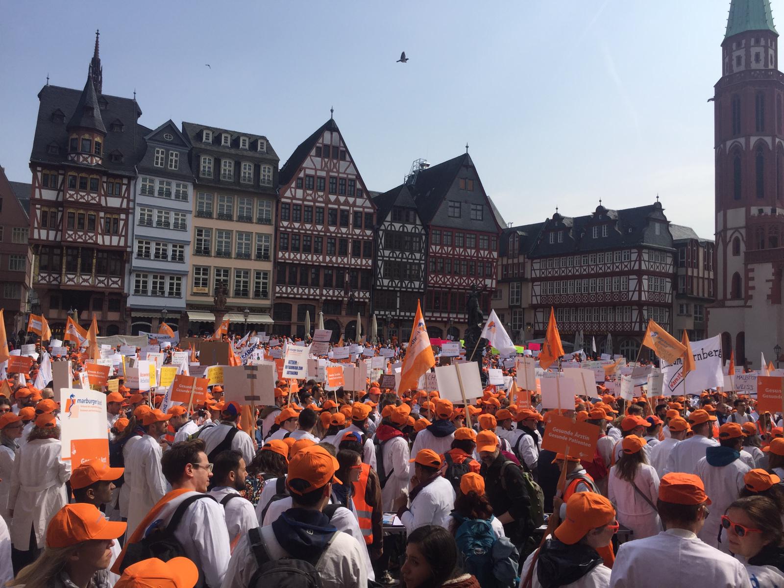 Warnstreik Römerberg Frankfurt