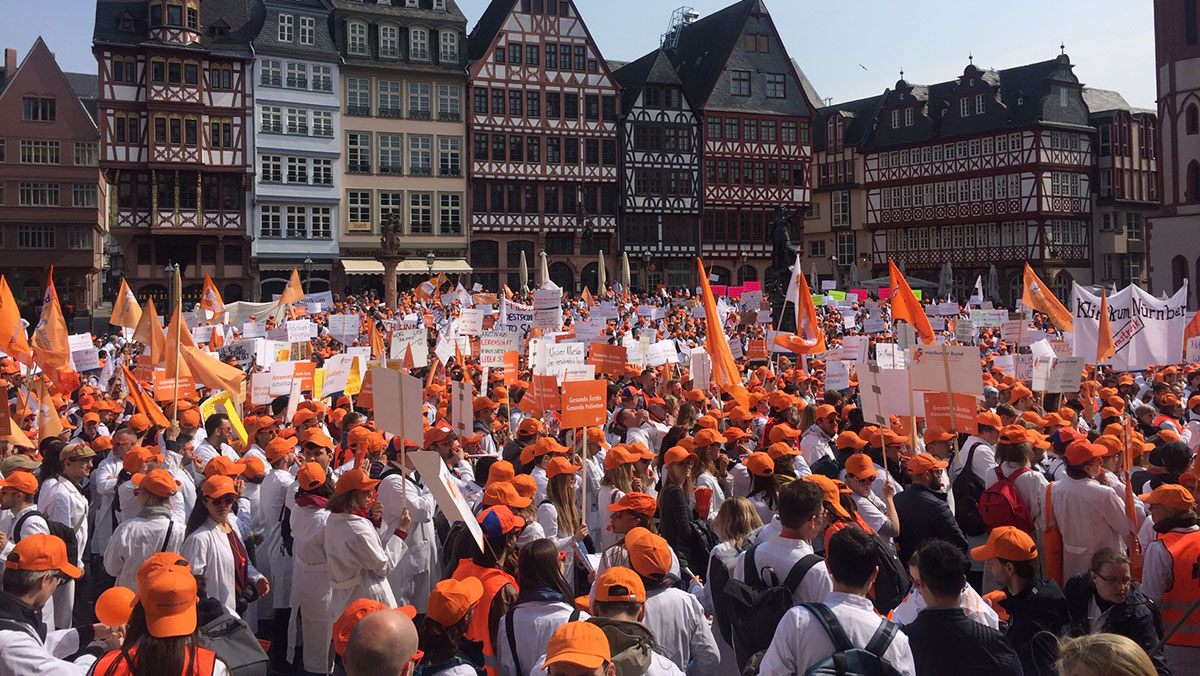 Warnstreik - auf dem Römerberg