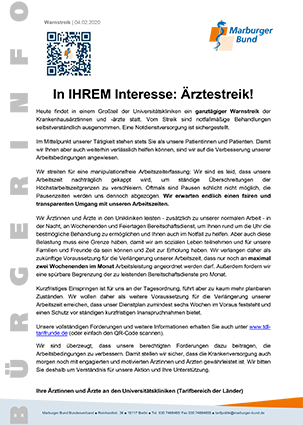 Bürgerinfo MB Warnstreik