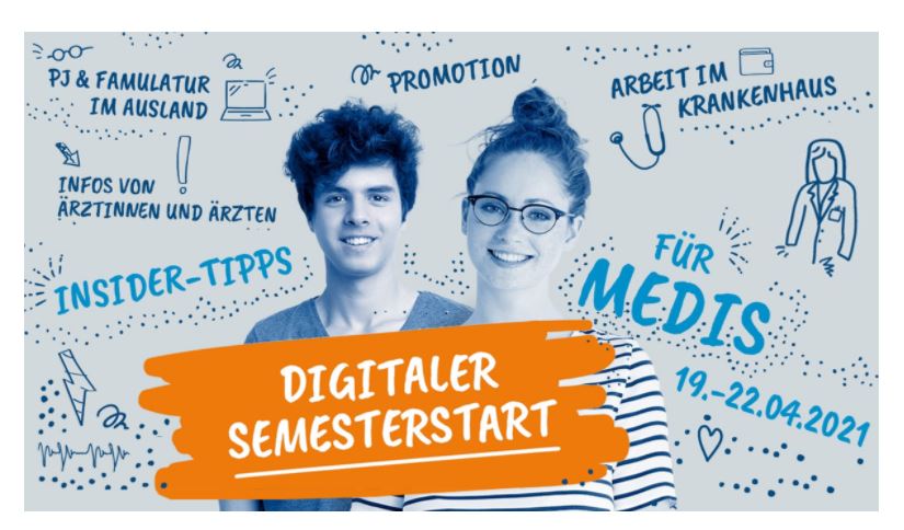 Digitaler Semesterstart - bundesweit größte Online-Semesterveranstaltung für Medizinstudierende