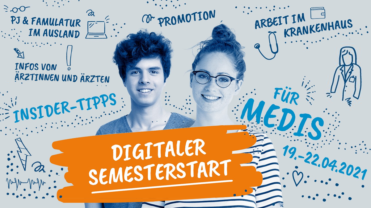 Digitaler Semesterstart - bundesweit größte Online-Semesterveranstaltung für Medizinstudierende