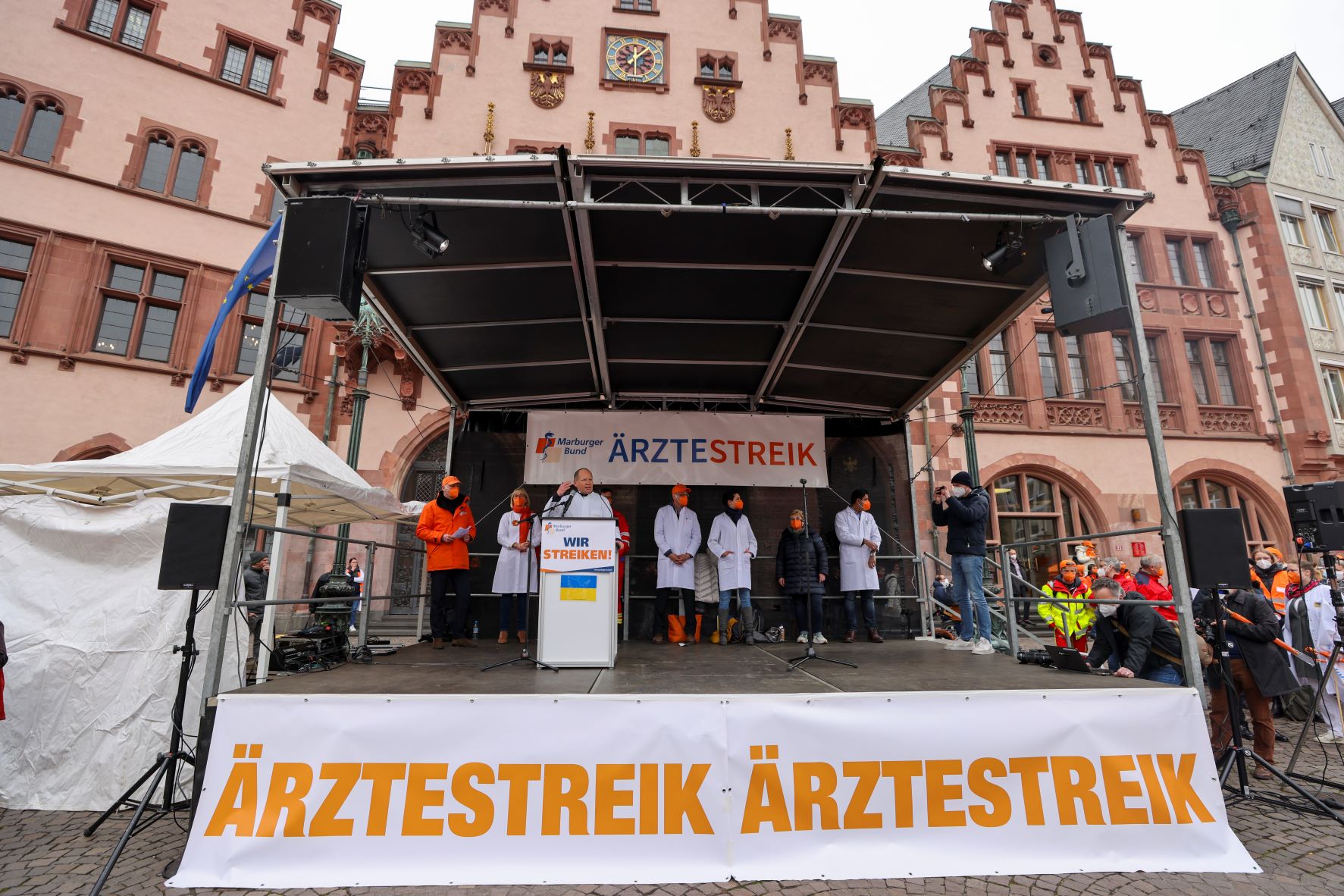 Impressionen vom Ärztestreik in Frankfurt