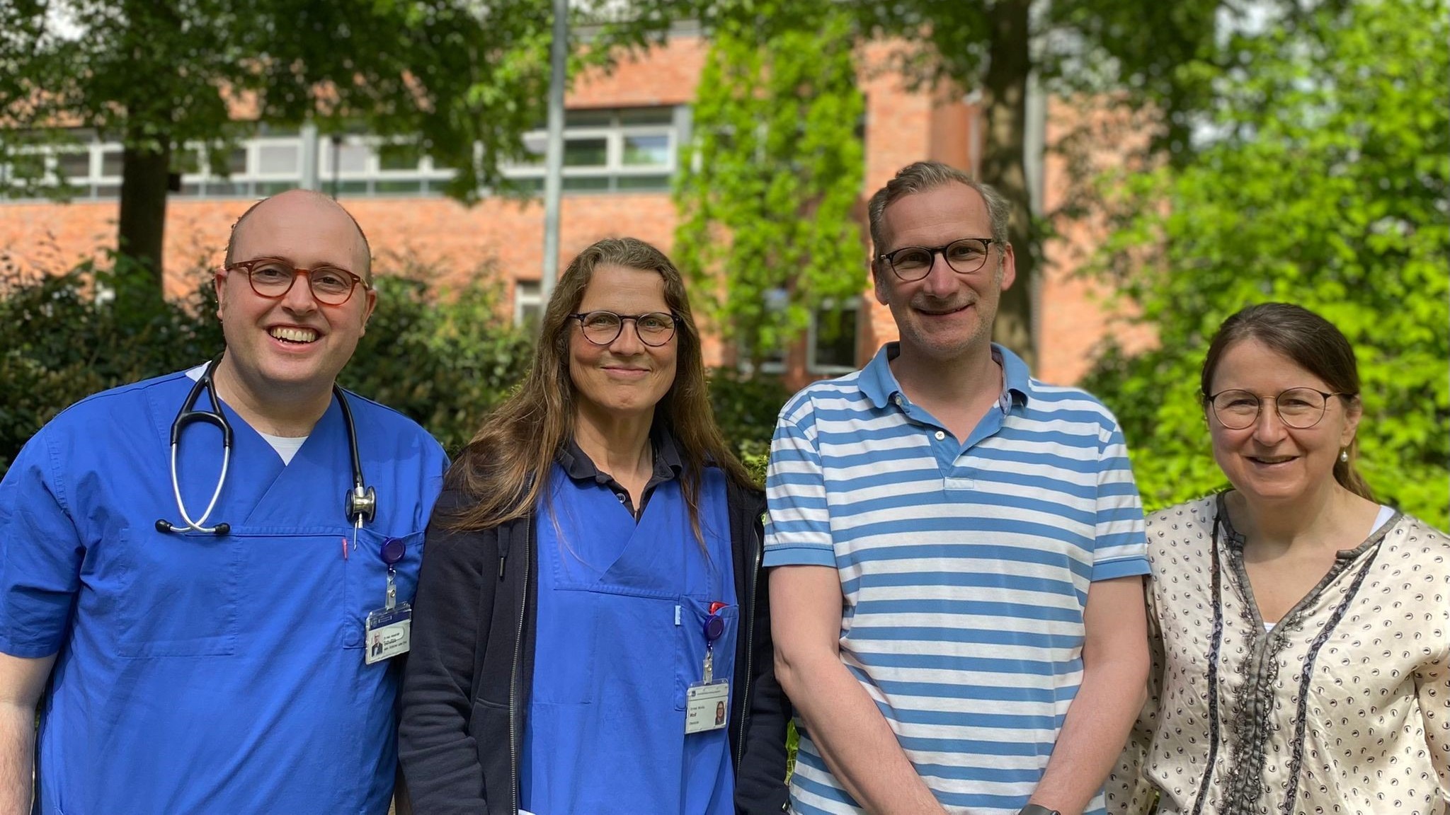 (v.l.n.r.) Dr. Alexander Schultze, Dr. Monika Wolf, Manuel Todorovic, Prof. Dr. Petra Schmage