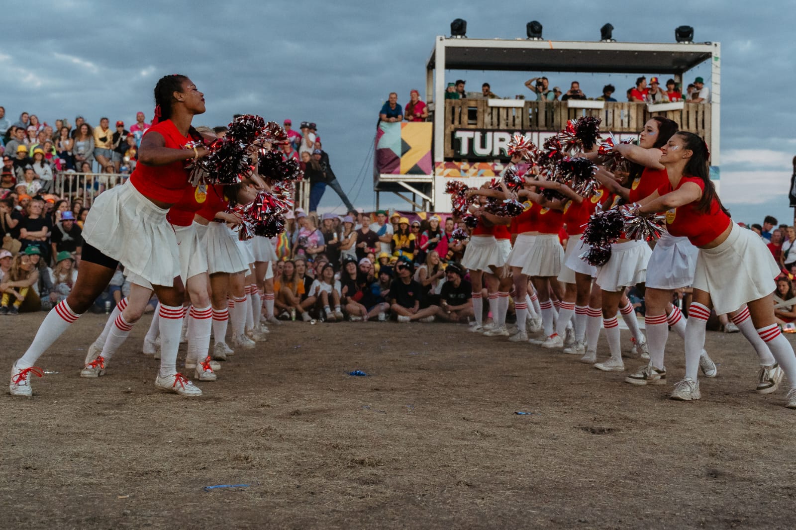 Auch ein Cheerleading Contest zwischen den Unis stand auf dem Programm – hier die Göttinger Performance! Foto: privat