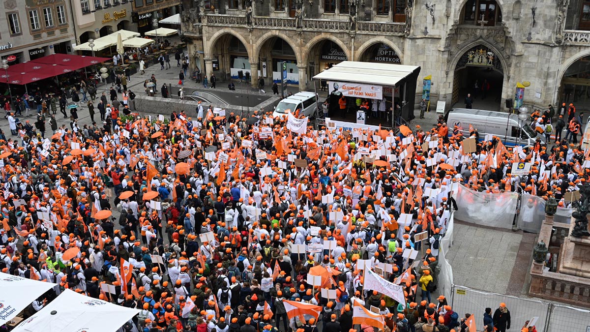 Warnstreik in München