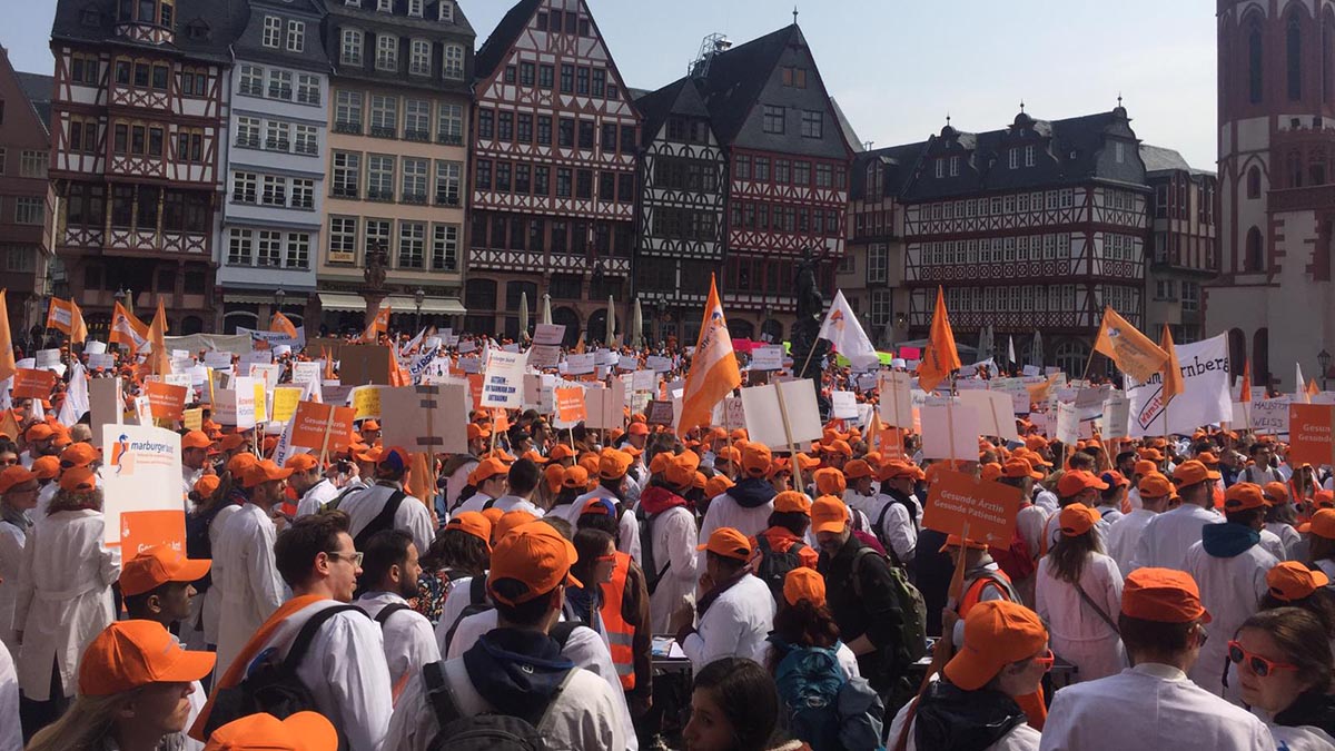 Warnstreik am 9. Mai 2023 in Frankfurt