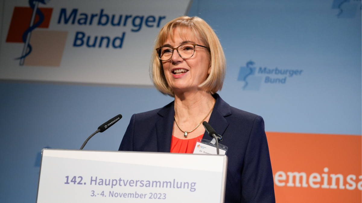 Dr. Susanne Johna, 1. Vorsitzende des Marburger Bundes