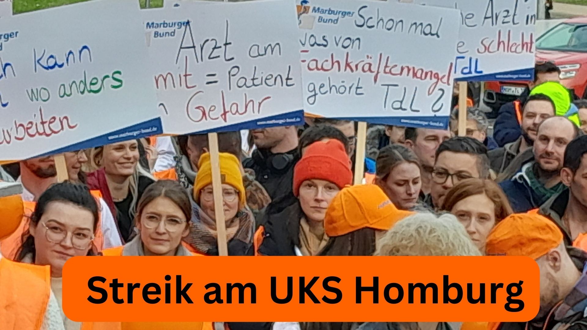 Ärztestreik UKS Homburg 30.01.2024