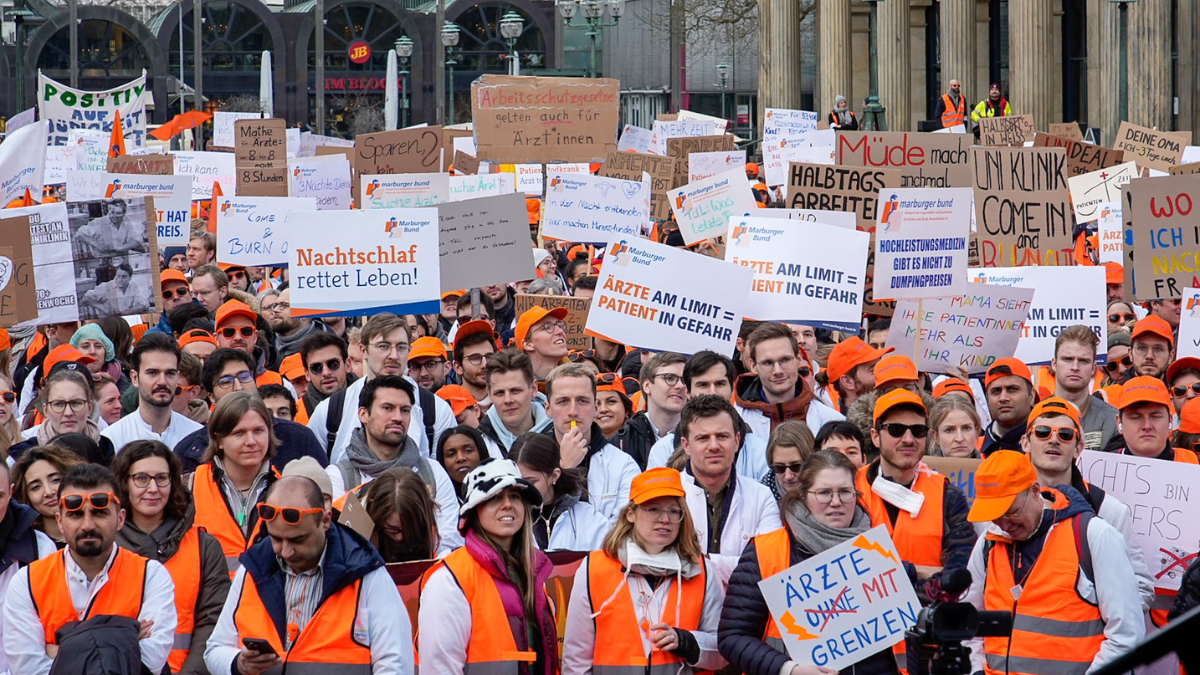 Warnstreik         Quelle: Marburger Bund Bundesverband