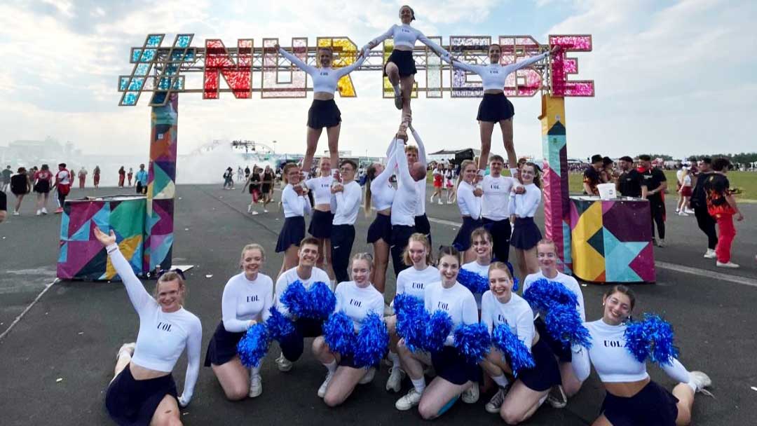 Erstmals dabei: ein Cheerleading-Team aus Oldenburg. Foto: Meyer-Delvendahl
