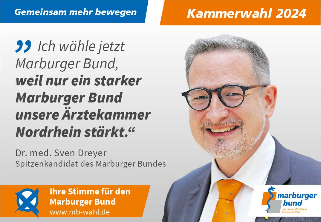 Nutzen Sie Ihr Wahlrecht. Unser Spitzenkandidat Dr. med. Sven Dreyer ruft zur Wahlbeteiligung auf.