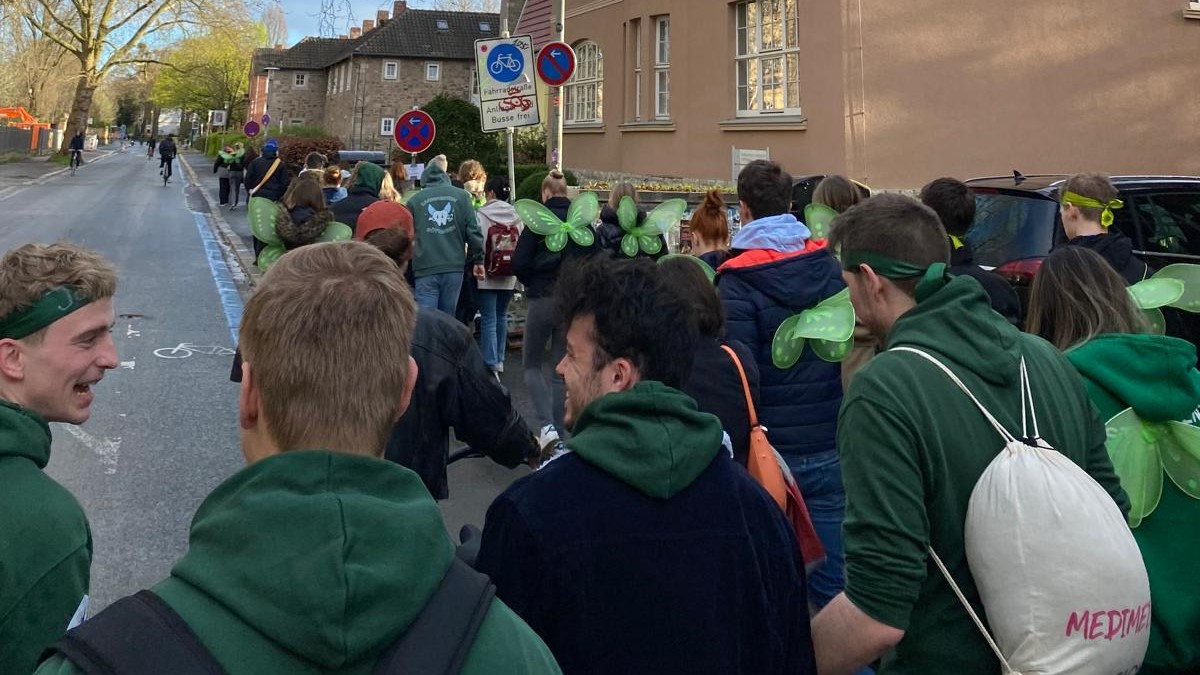 Gemeinsam mit den Zahnfeen wurden die Göttinger Innenstadt und der Campus erkundet! Foto: privat