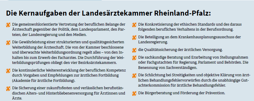 Unsere Ärztekammer sind unverzichtbar, denn sie haben wichtige Aufgaben für alle Ärztinnen und Ärzte.