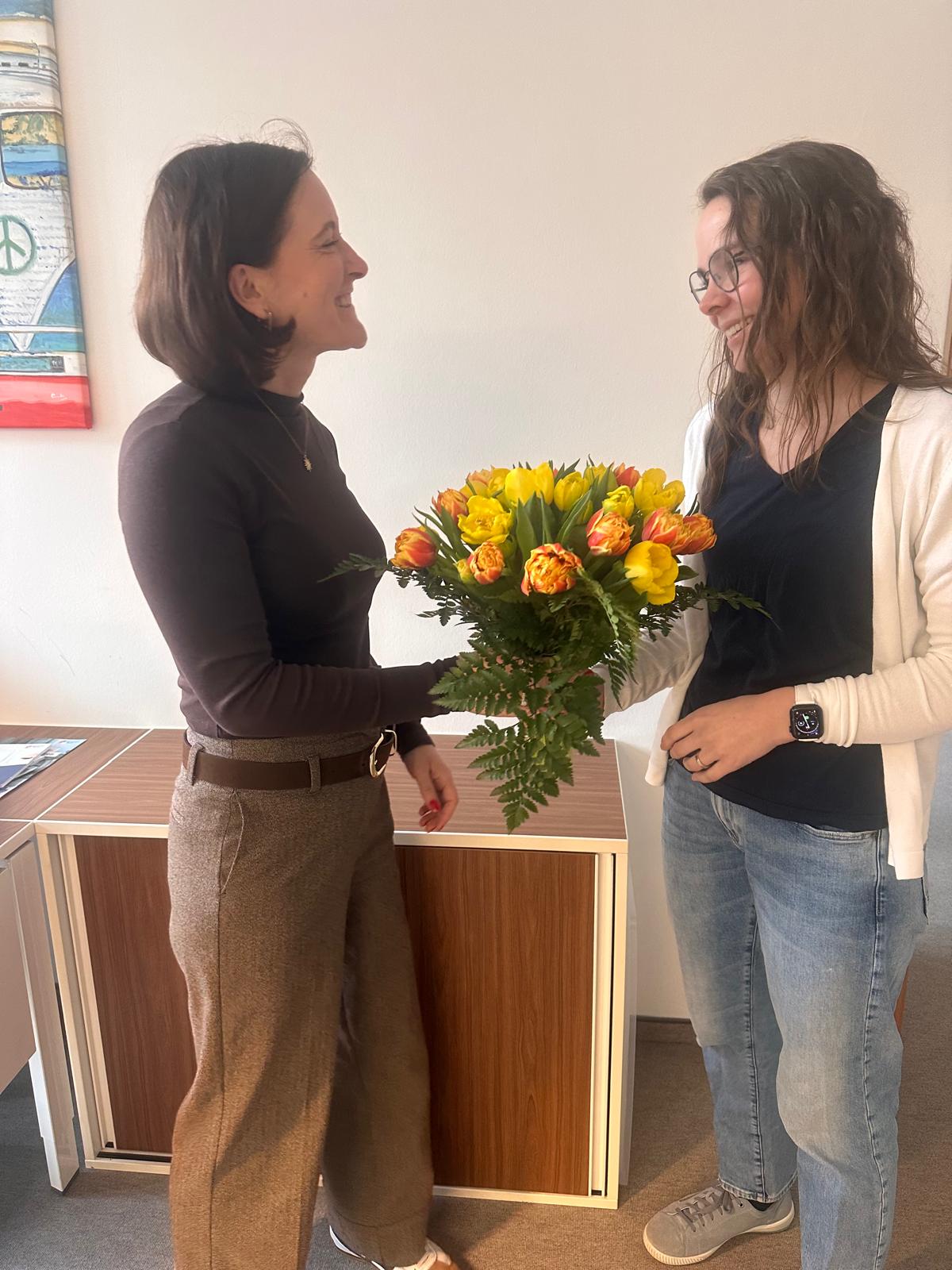 Dr. Dorothea Kerner verabschiedet Natalie Truar