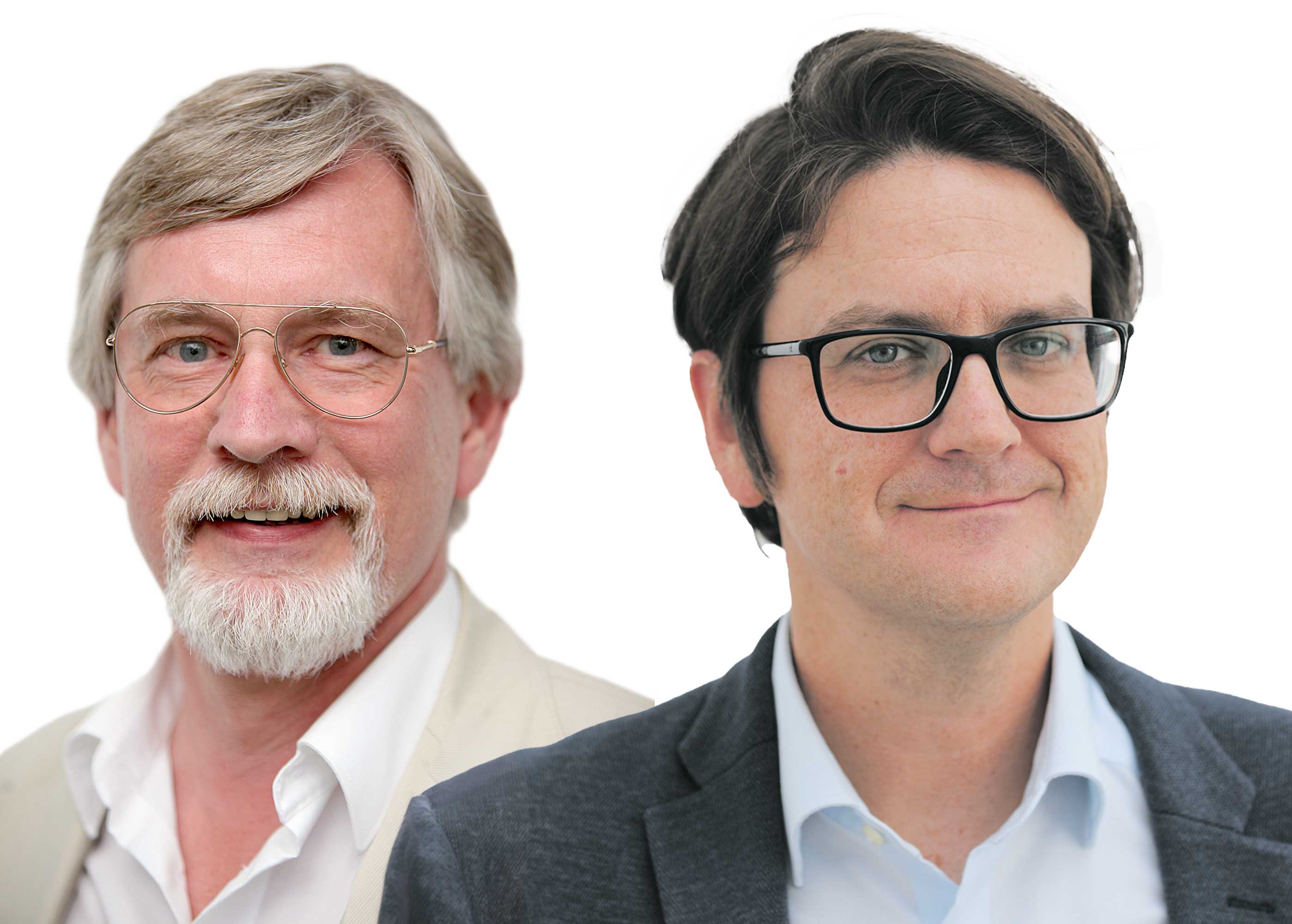 Auf Dienstnehmerseite vertreten Dr. med. Karlheinz Kurfess (lks.) und der Marburger Bund-Rechtsanwalt Dieter-Paul Neumann die Interessen der Ärztinnen und Ärzte. 