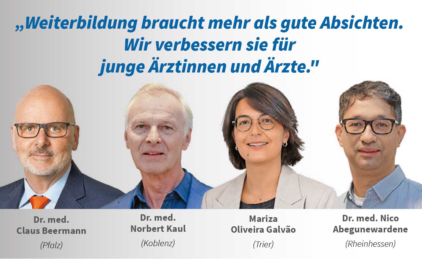 Die Weiterentwicklung der Weiterbildung ist ein kontinuierlicher Prozess. Nur die Delegierten des Marburger Bundes garantieren die Verbesserungen der Weiterbildung in den Ärztekammern in den Kliniken.