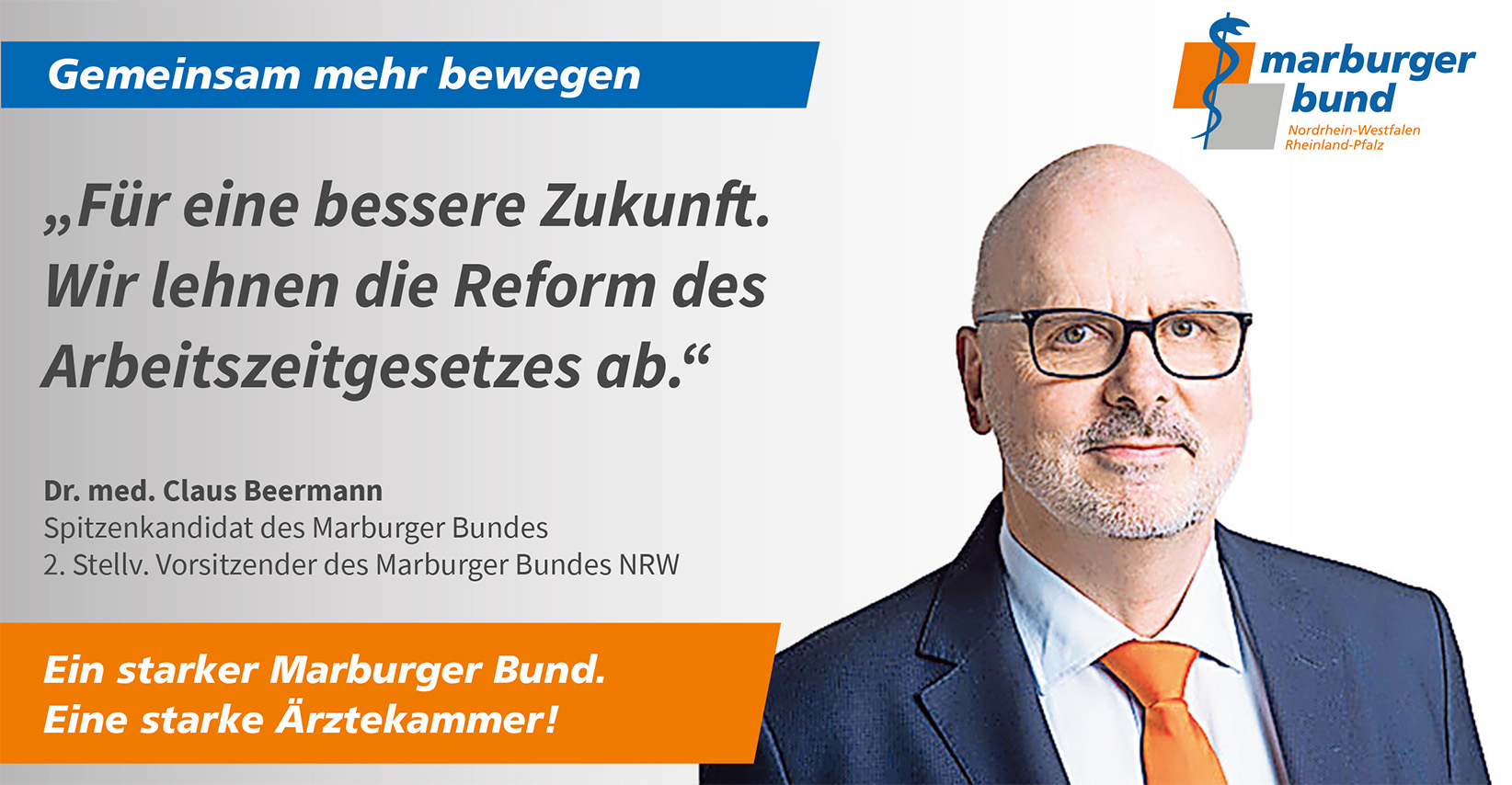 Dr. med. Claus Beermann lehnt die arbeitgeberfreundliche Reform des Arbeitszeitgesetzes ab.