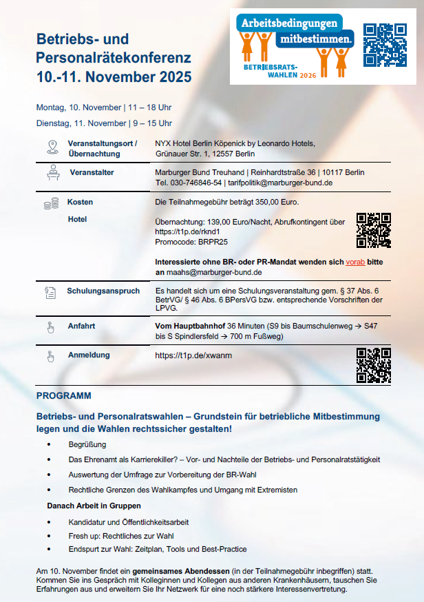 Betriebsrätekonferenz-Plakat