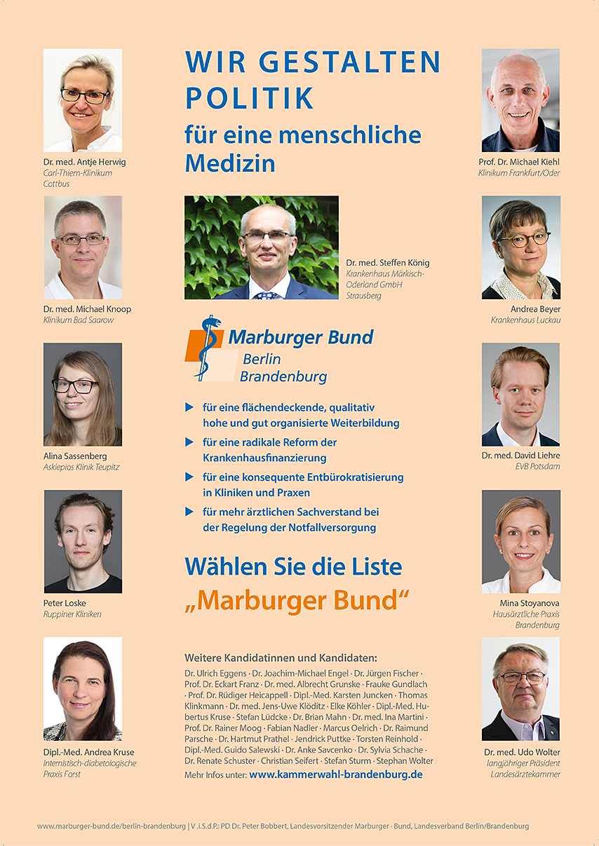 Kammerwahlplakat Brandenburg 2020