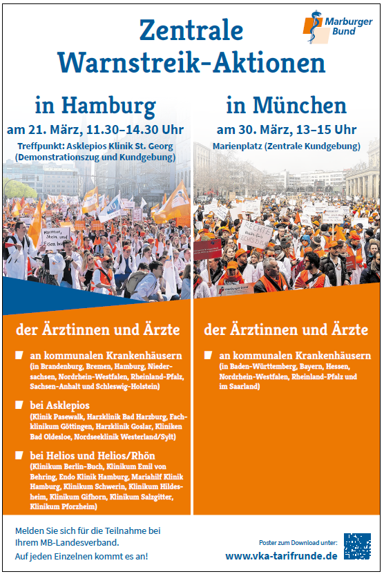 Warnstreikplakat