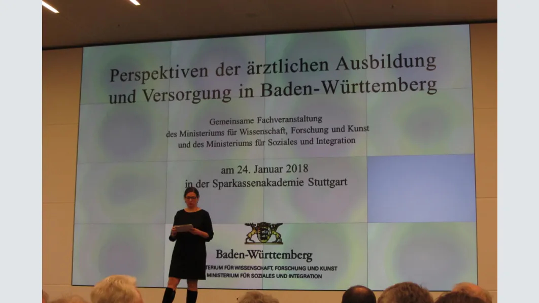 Begrüßung durch Geli Hensolt vom SWR