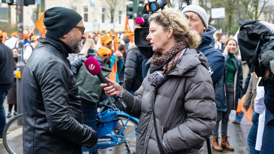 Zahlreiche Interviews wurden direkt vor Ort geführt