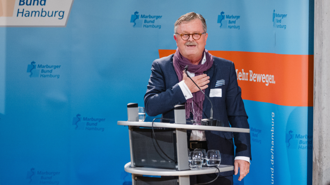 Prof. Frank Ulrich Montgomery prägte den Landesverband 33 Jahre lang als 1. Vorsitzender