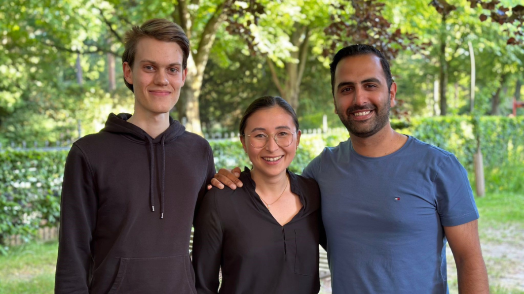Studierendenvertretung des MB Hamburg: Tobias Bokowski, Hanna Schlichting und Saman Keshtkaran