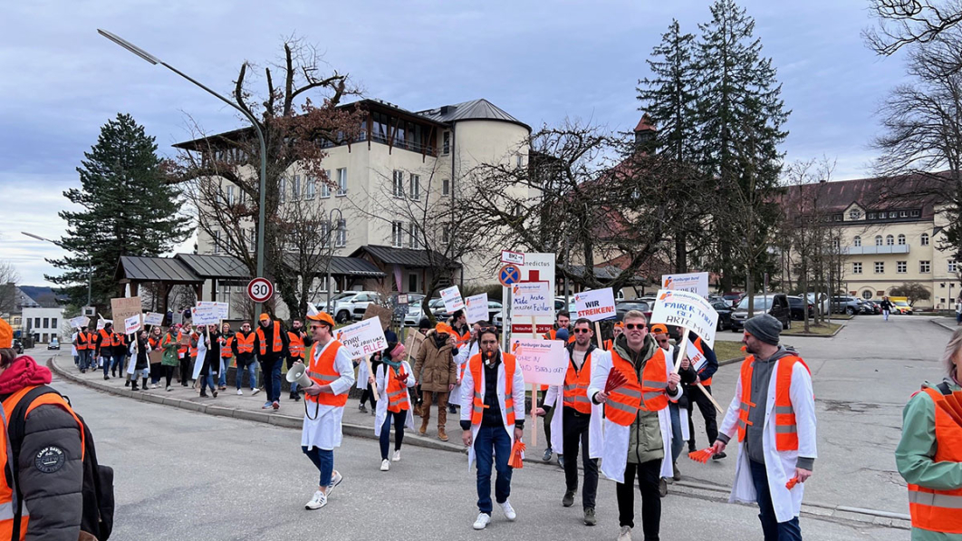 Artemed Warnstreik in Tutzing