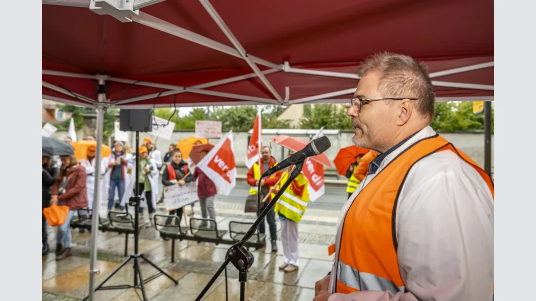 Warnstreik Städtisches Klinikum Dresden 16.09.2024