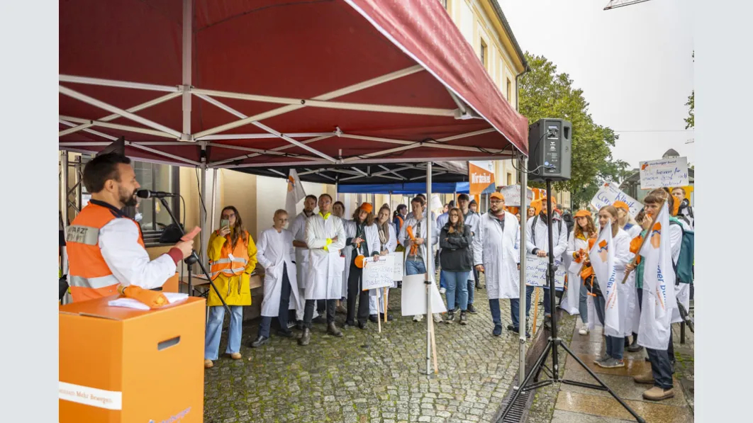 Warnstreik Städtisches Klinikum Dresden 16.09.2024