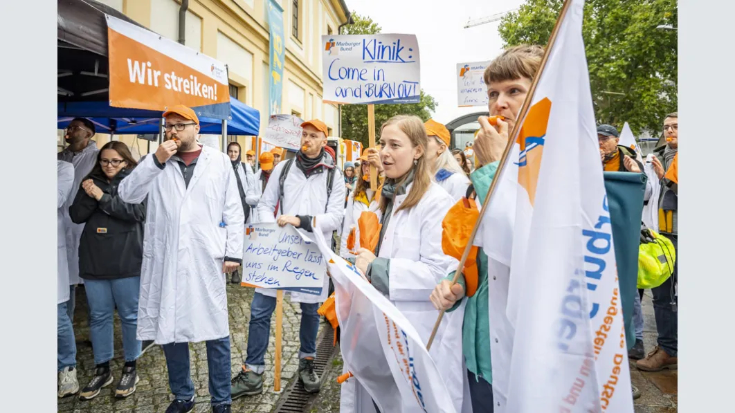 Warnstreik Städtisches Klinikum Dresden 16.09.2024