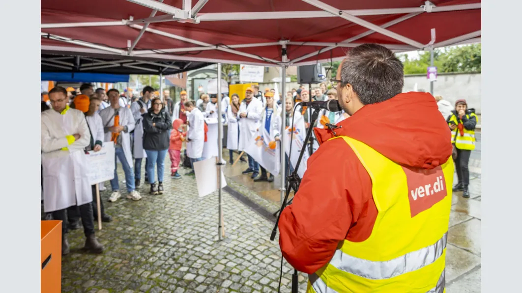 Warnstreik Städtisches Klinikum Dresden 16.09.2024