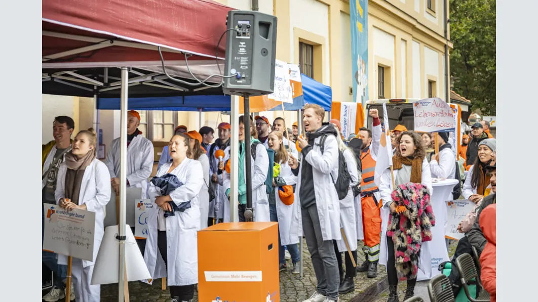 Warnstreik Städtisches Klinikum Dresden 16.09.2024