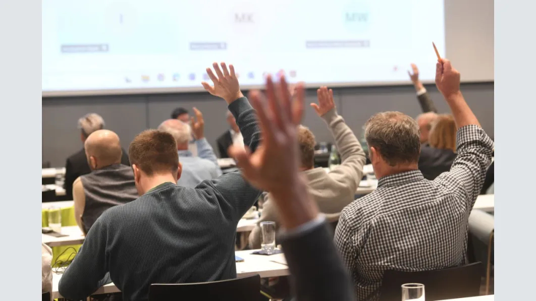 Abstimmung auf der Hauptversammlung