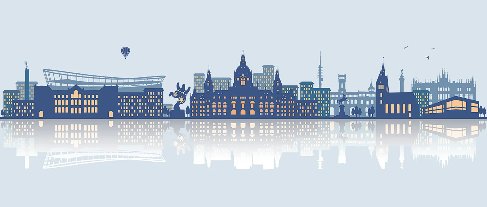 Header 147. Hauptversammlung des Marburger Bundes in Hannover, Illu. Silhouette Hannover