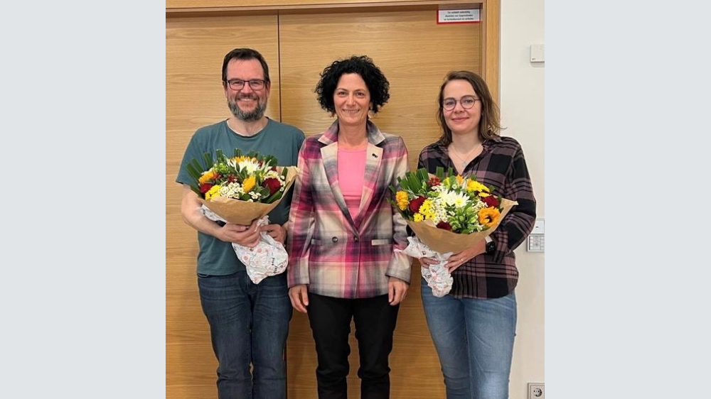 v.l.n.r: Gregg Frost, Mirofora Aptidou, Dr. Dorothea Kerner