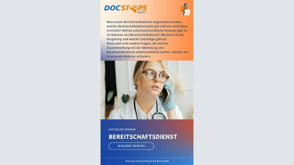 DocSteps digital: Bereitschaftsdienst