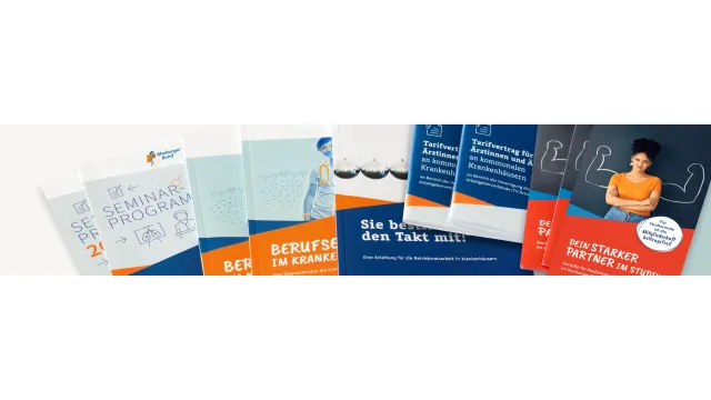 Verschiedene Broschüren des Marburger Bundes.